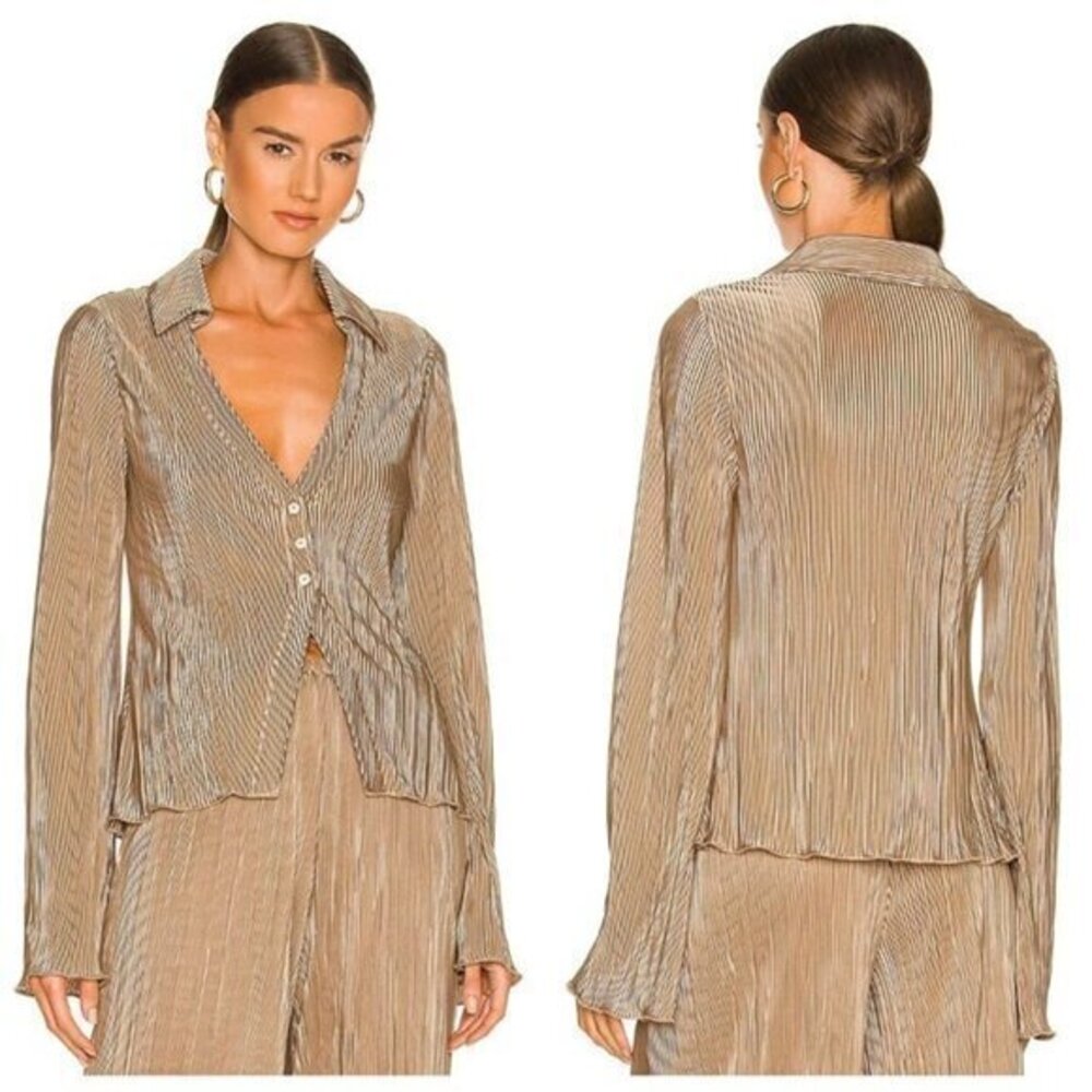 Song of Style Mara Shirt - Taupe
